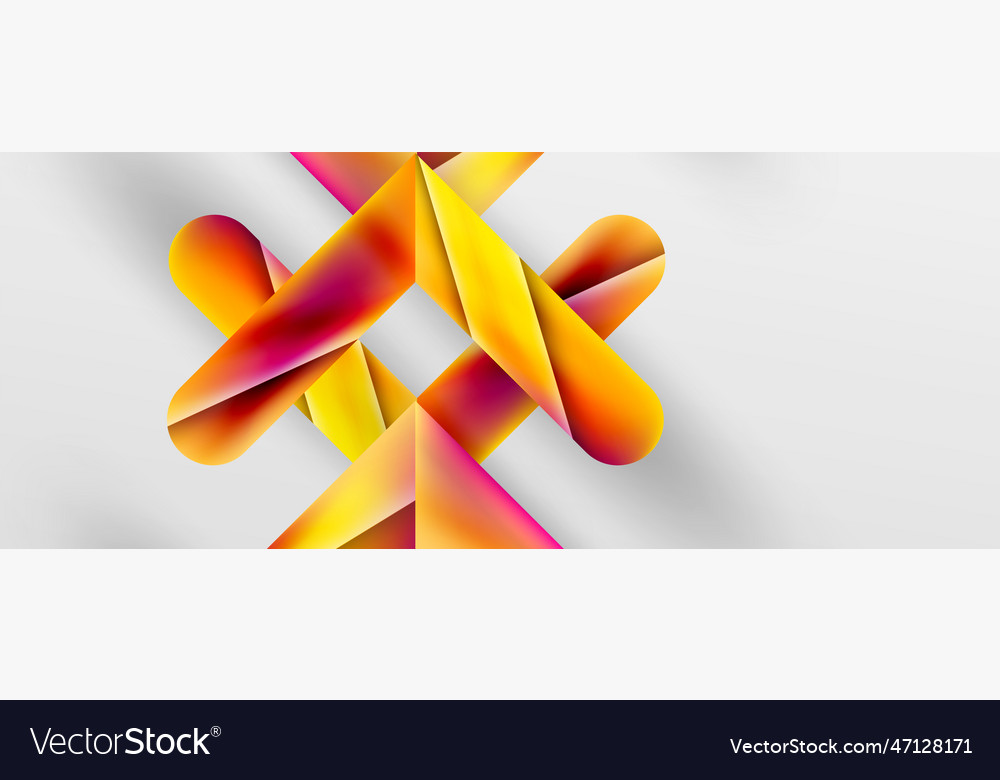 Triangle fluid color gradient abstract background vector image Triangle fluid color gradient abstract background