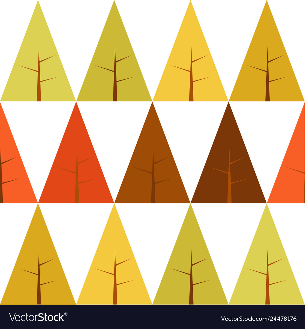 Autumn Triangles - Tree Pattern
