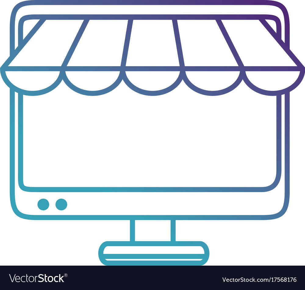 Computer display with parasol