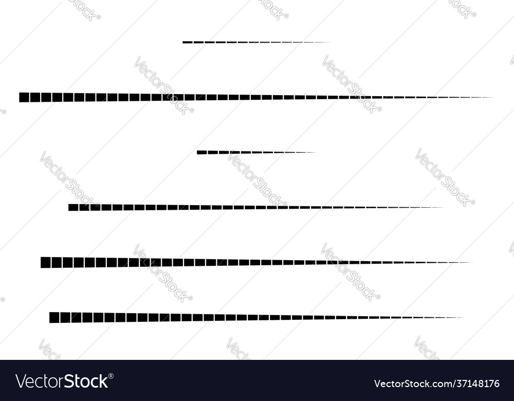 Dashed random straight parallel lines geometric Vector Image Dashed random straight parallel lines geometric