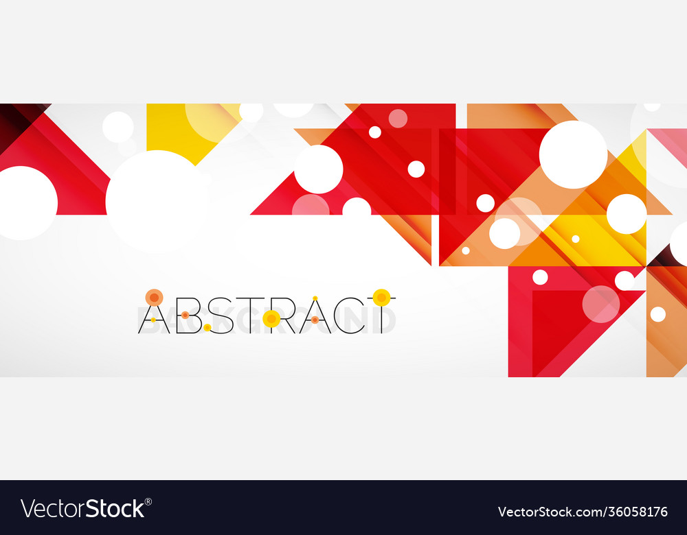Geometric abstract background techno color vector image Geometric abstract background techno color