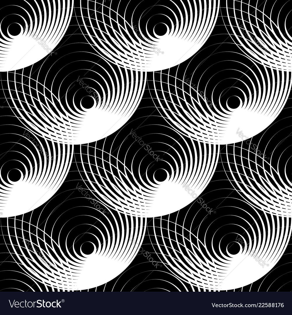Geometric seamless pattern with concentric vector image Geometric seamless pattern with concentric