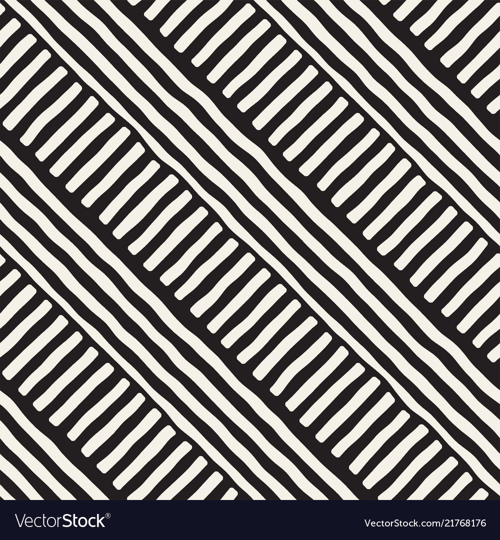 Hand drawn seamless repeating pattern with lines Vector Image Hand drawn seamless repeating pattern with lines