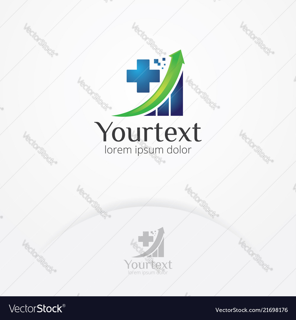 Health Investment Logo Royalty Free Vector Image