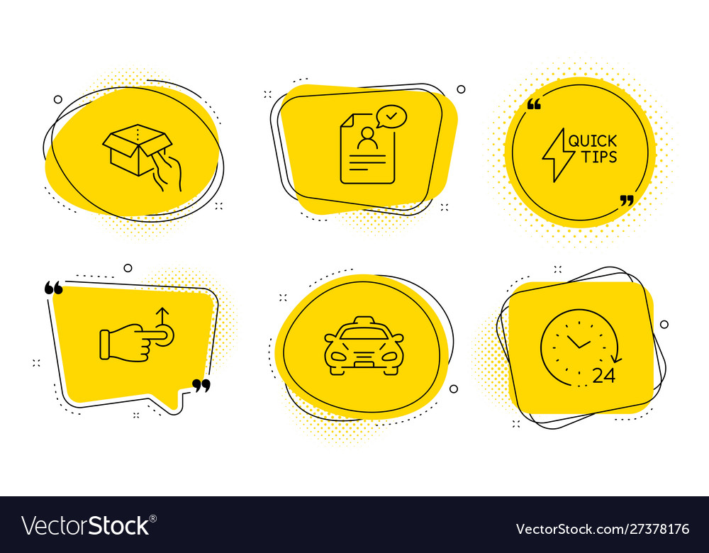 Quickstart guide drag drop and resume document vector image Quickstart guide drag drop and resume document