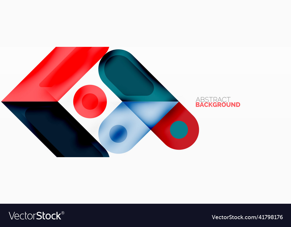 Square and circle minimal abstract background Vector Image Square and circle minimal abstract background