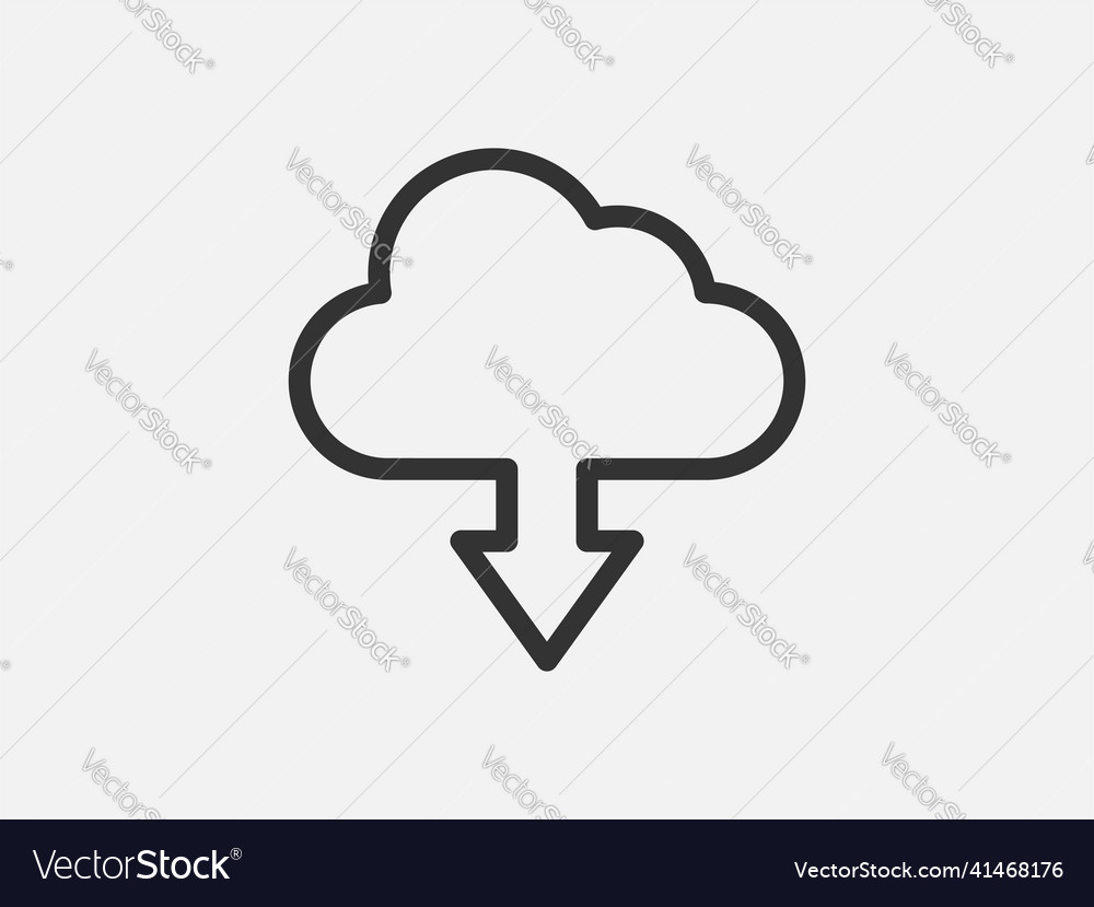 Technology icon cloud computing connection big