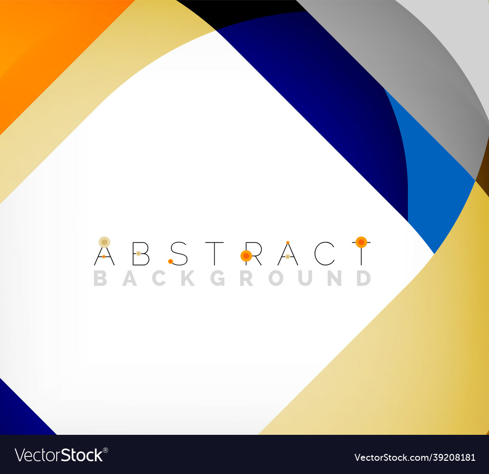 Abstract square shape with overlapping waves vector image Abstract square shape with overlapping waves