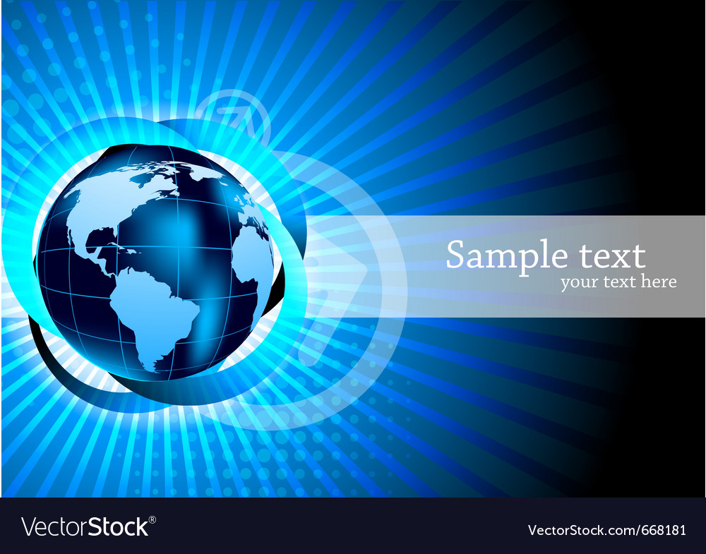 Background with globe