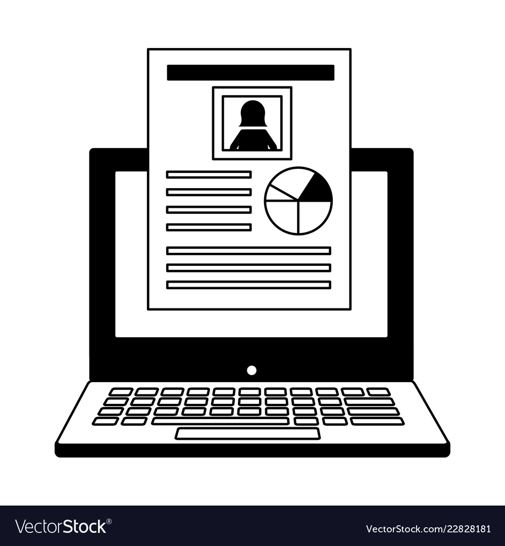 human resources laptop female cv document cv resources