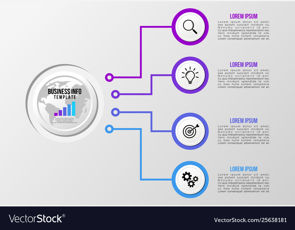 Infographic design template with options steps