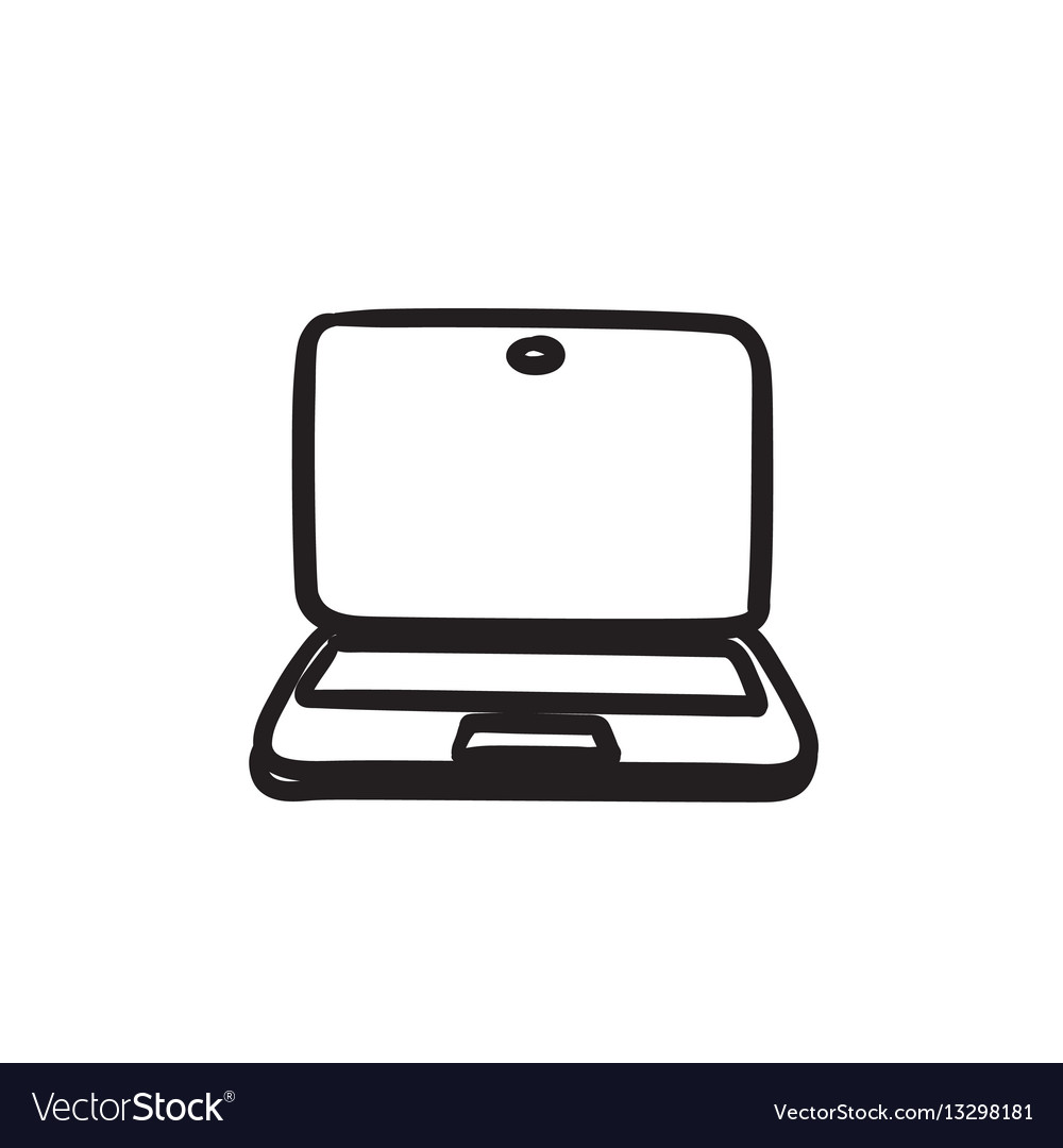 Laptop Sketch Icon Royalty Free Vector Image Vectorstock,Female Anime Anatomy