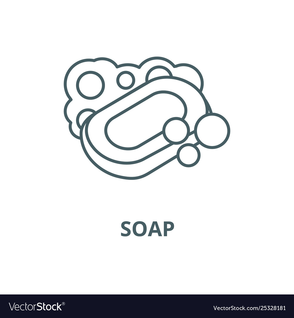 Soap line icon linear concept outline