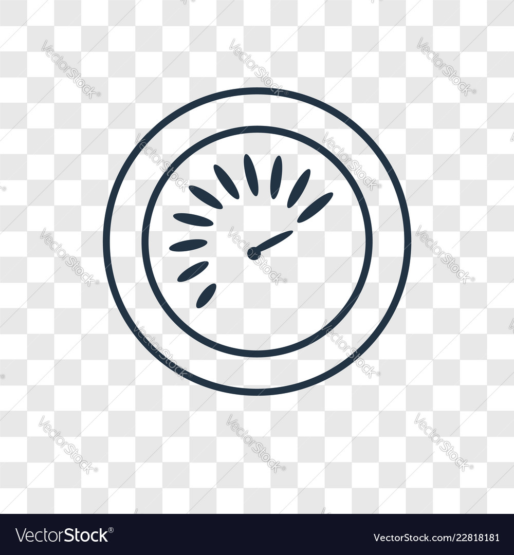 Speedometer concept linear icon isolated vector image Speedometer concept linear icon isolated