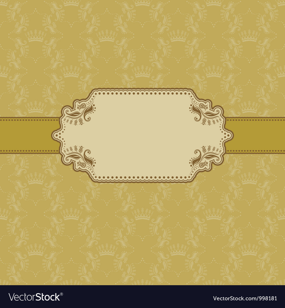 Template frame design for greeting card