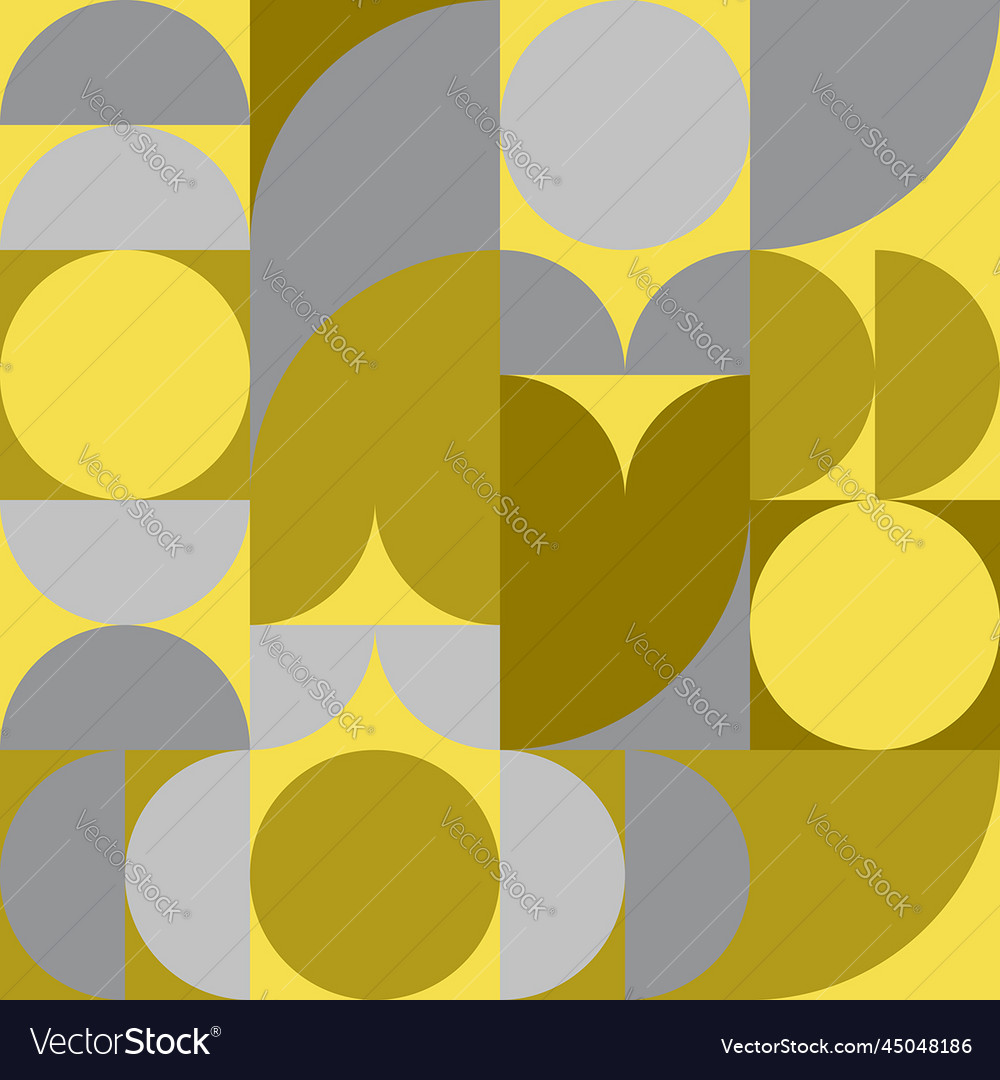 Abstract pattern bauhaus style circular shape vector image Abstract pattern bauhaus style circular shape
