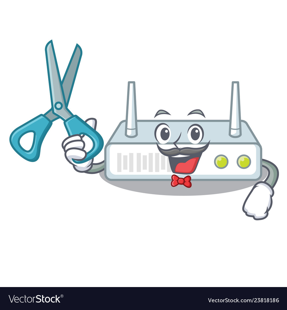 Barber router in the a character shape