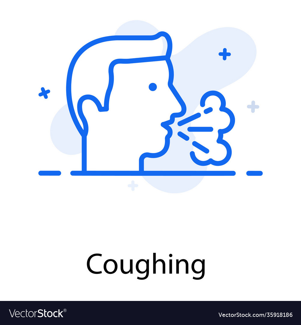 Coughing Royalty Free Vector Image - VectorStock