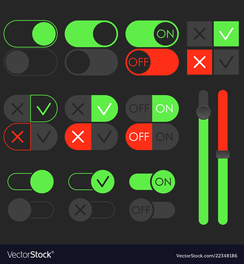 Dark Theme Toggle Switches