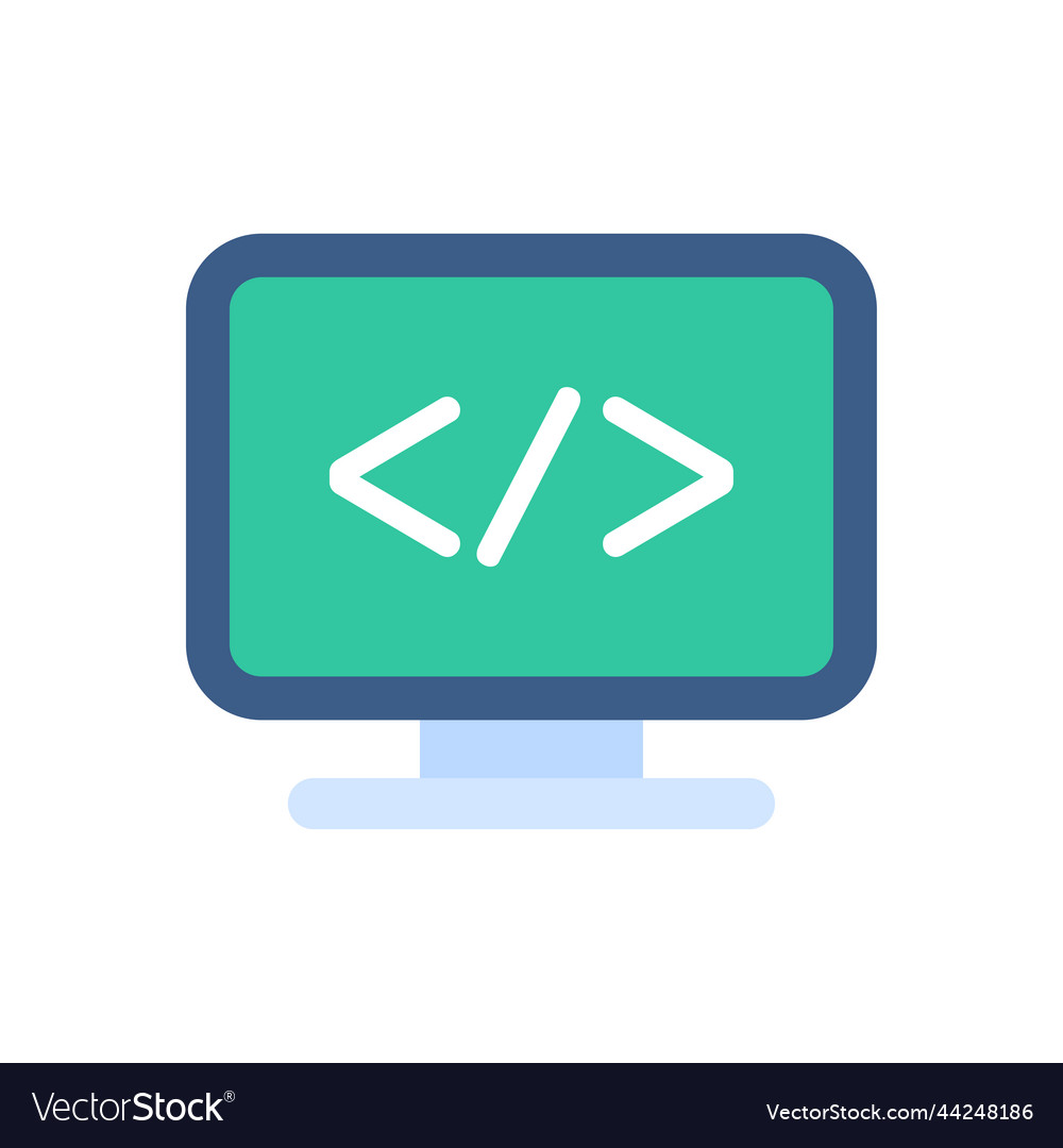 Datencodierung für Programmentwickler auf der Website vector image Datencodierung für Programmentwickler auf der Website