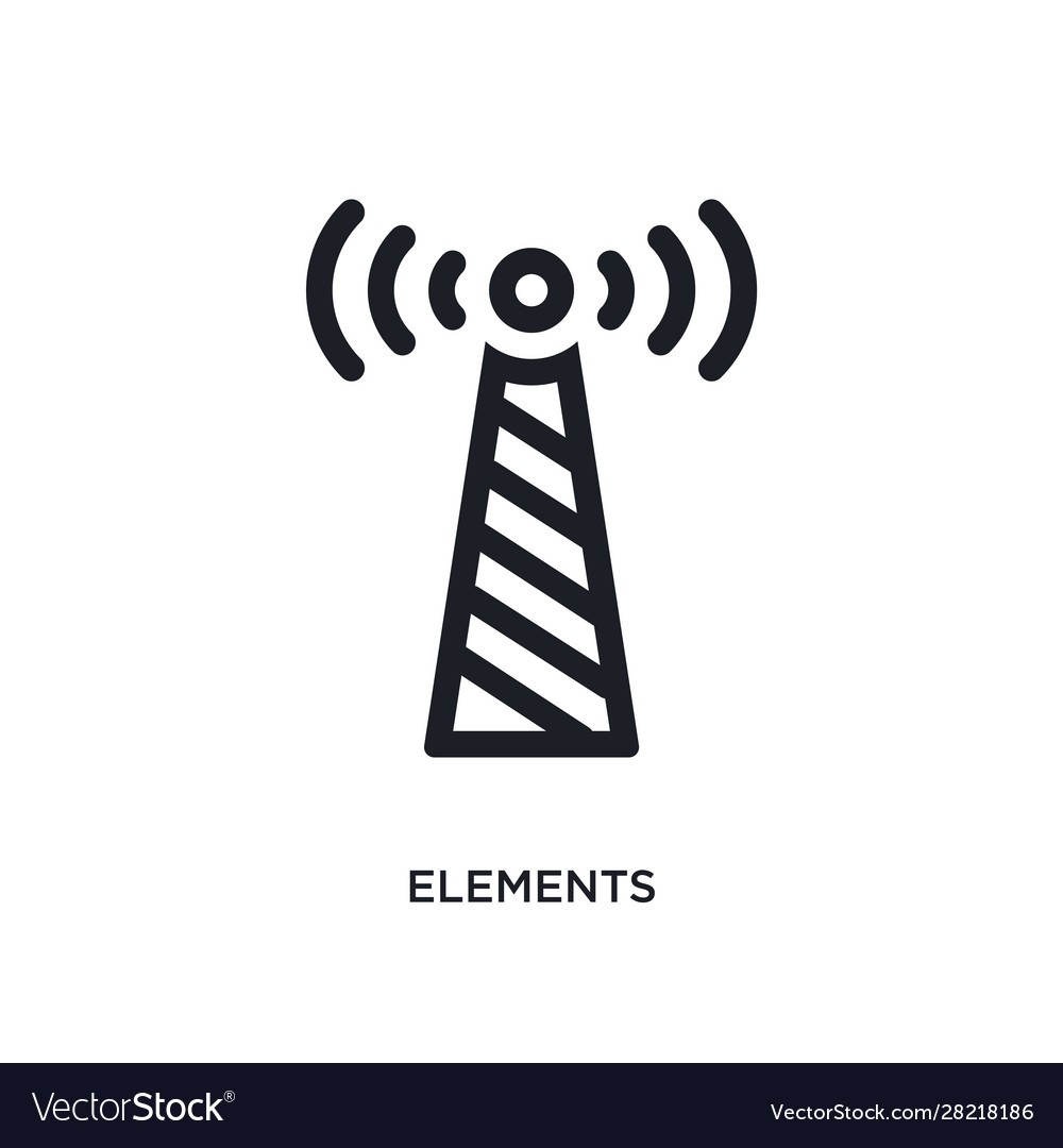 Elements isolated icon simple element from