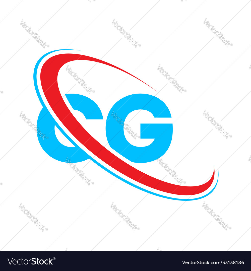 Letter cg c g logo monogram initial