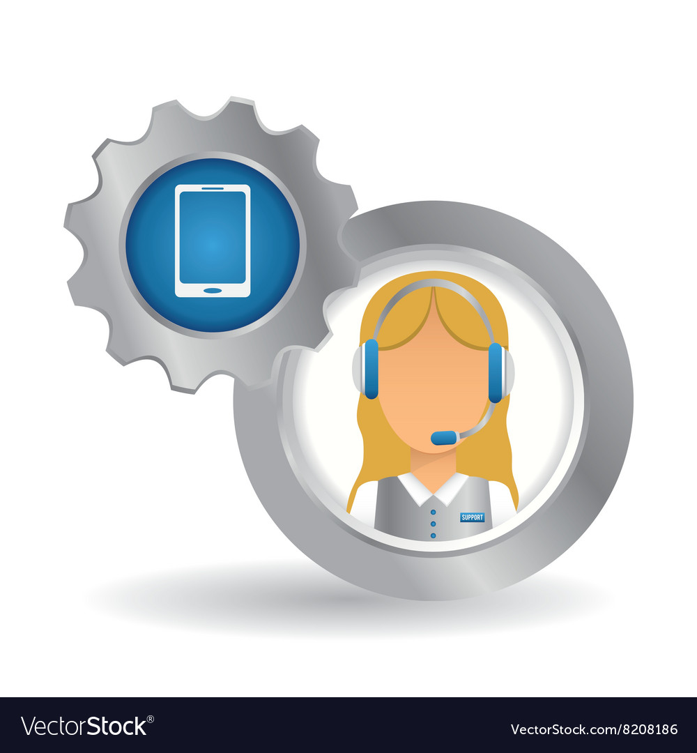 Technical service and call center icon design