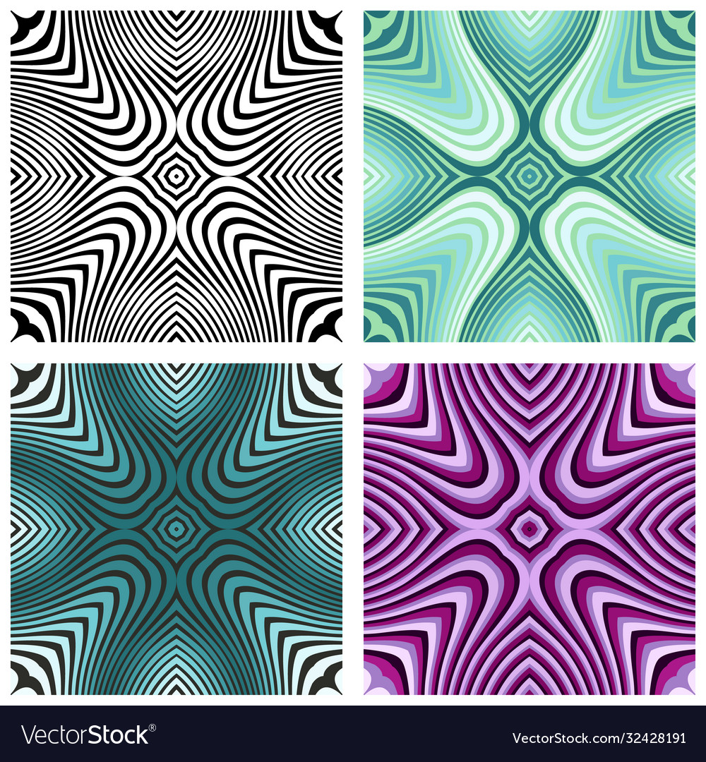 Abstract ornamental patterns set