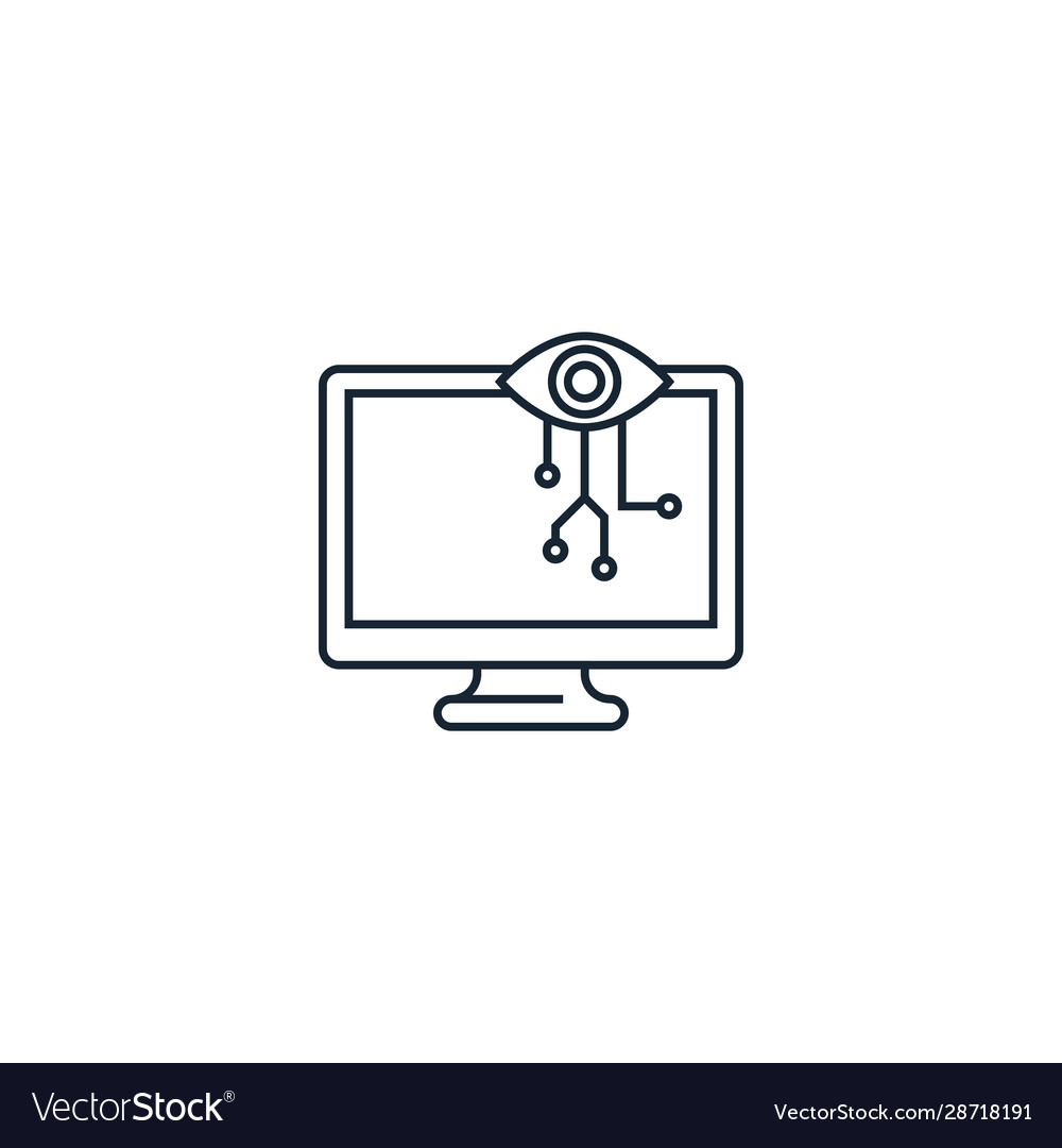 Artificial Intelligence Computer Vision Icon