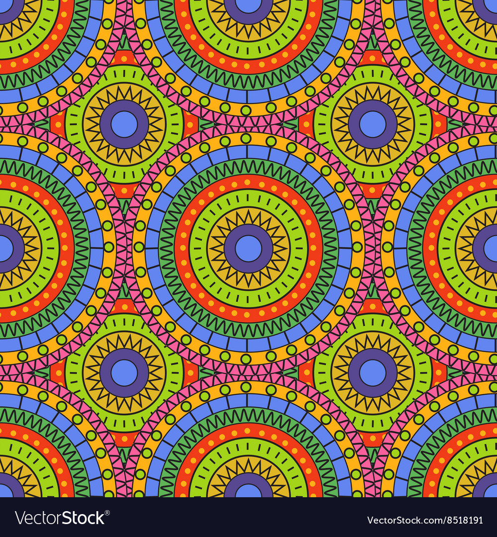 Colorful Abstract Circle Pattern