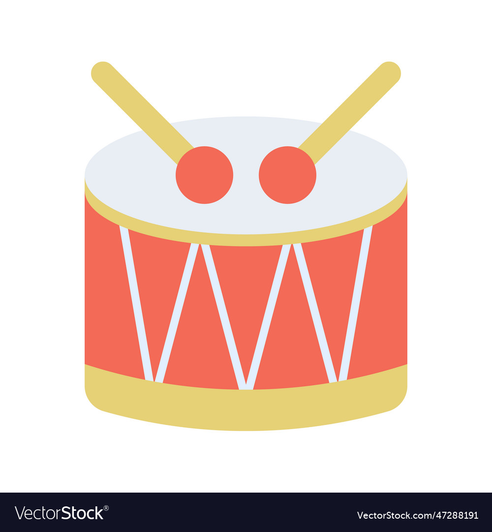 Drum icon image Royalty Free Vector Image - VectorStock