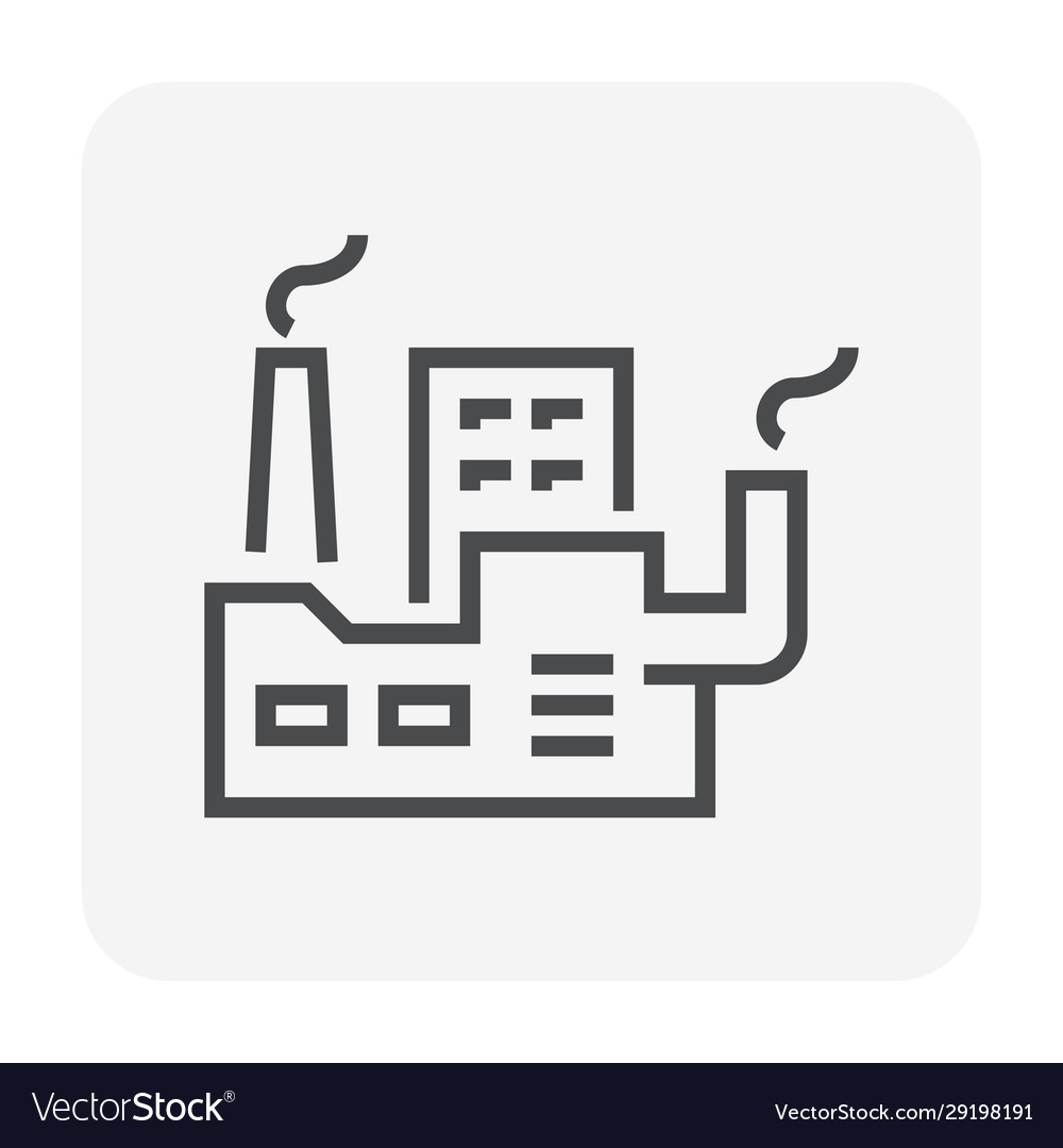 Factory icon black Royalty Free Vector Image - VectorStock