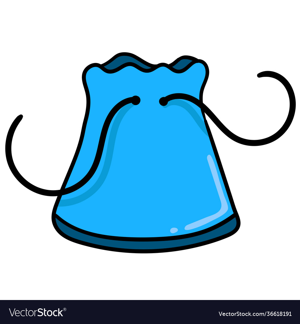 Tasche Container zum Speichern von Objekten Doodle-Symbol