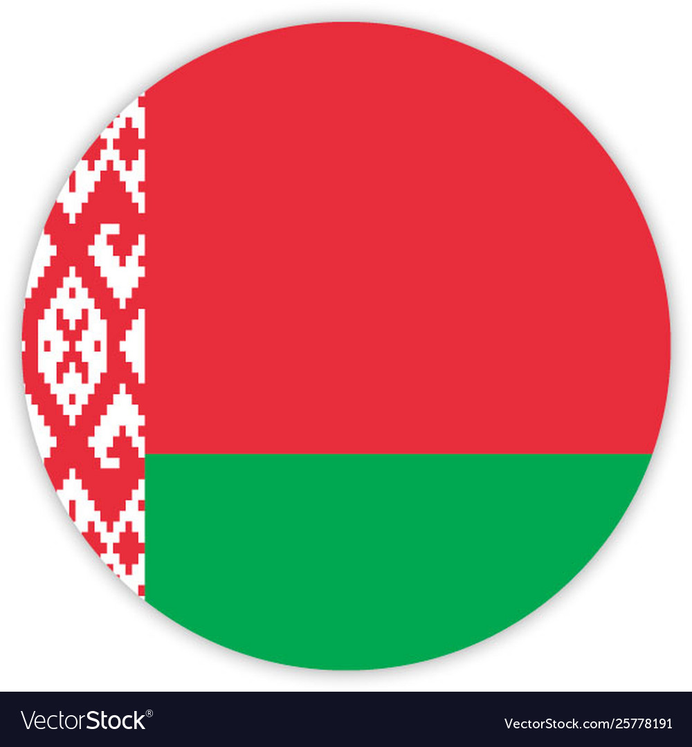 Simple round flag vector image Simple round flag