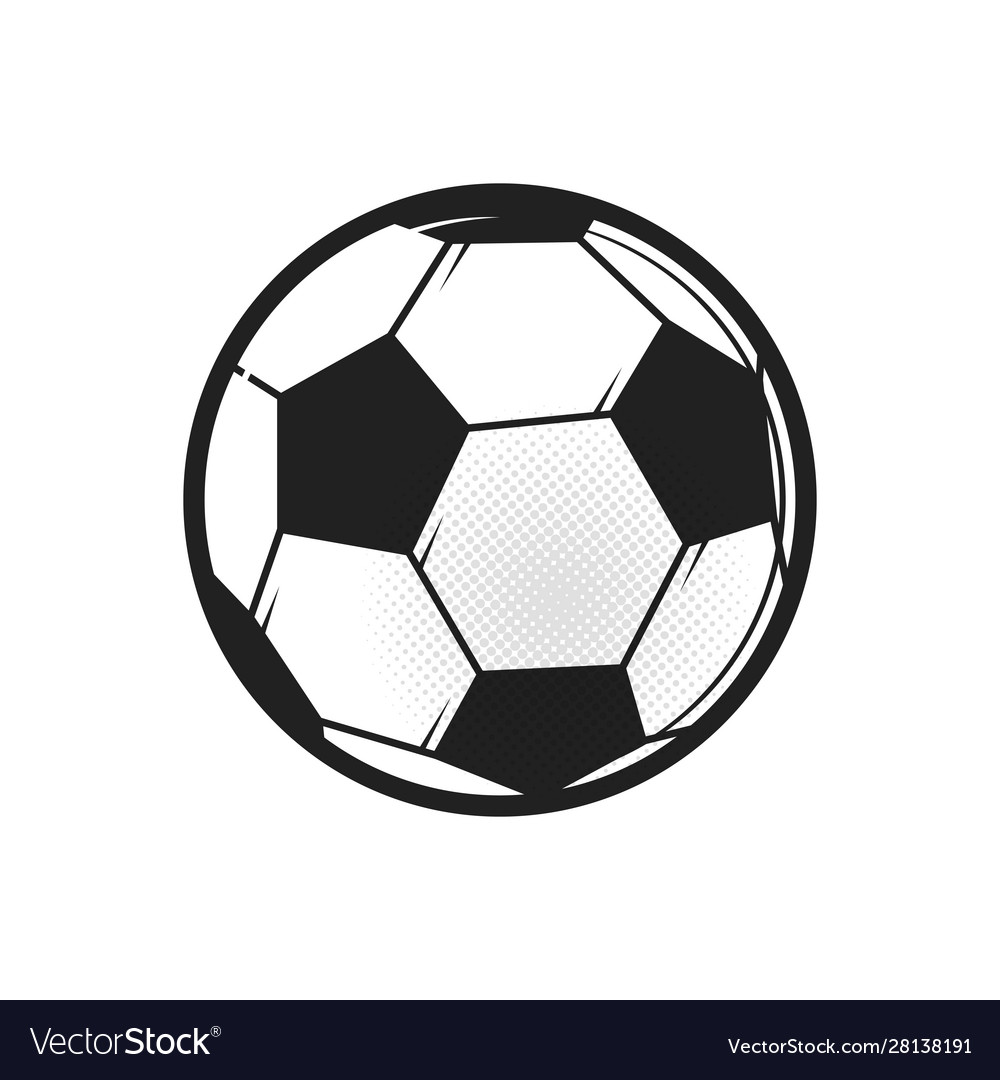 Soccer ball icon flat in black on white background