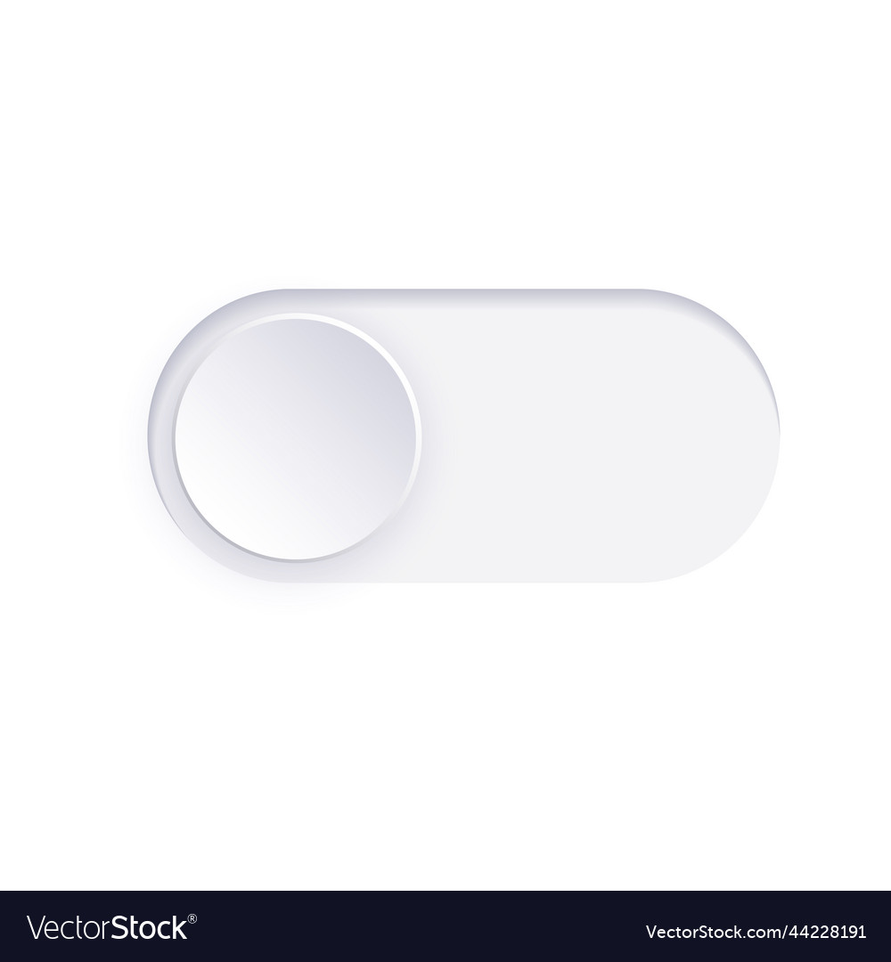 Toggle button icon vector image Toggle button icon