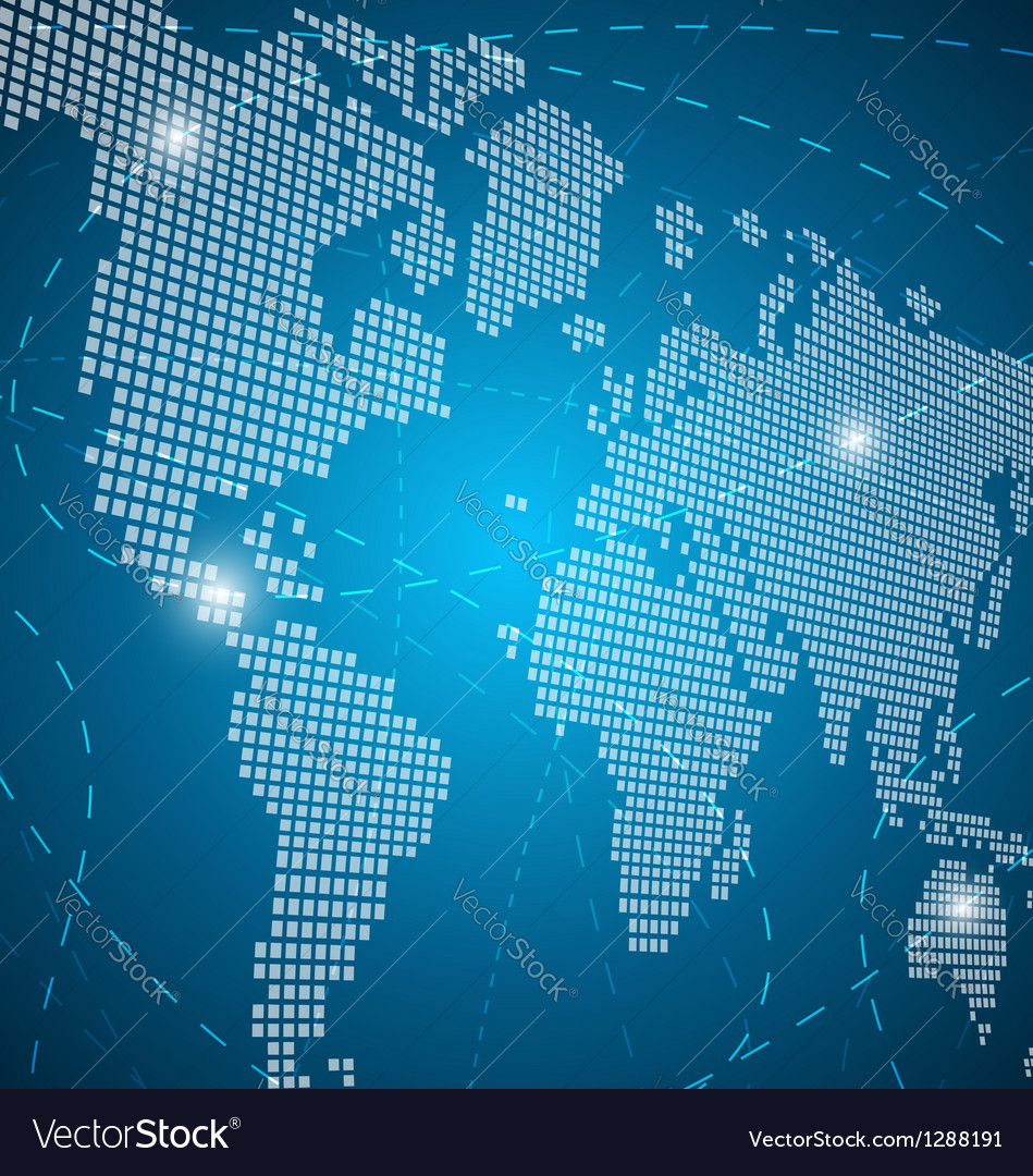 World map abstract background Royalty Free Vector Image