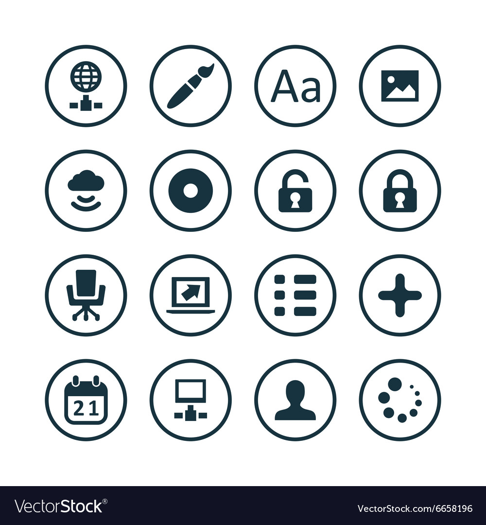 Computer icons universal set