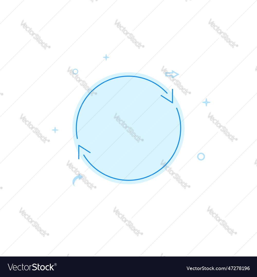 Double reverse arrow replace exchange flat icon vector image Double reverse arrow replace exchange flat icon