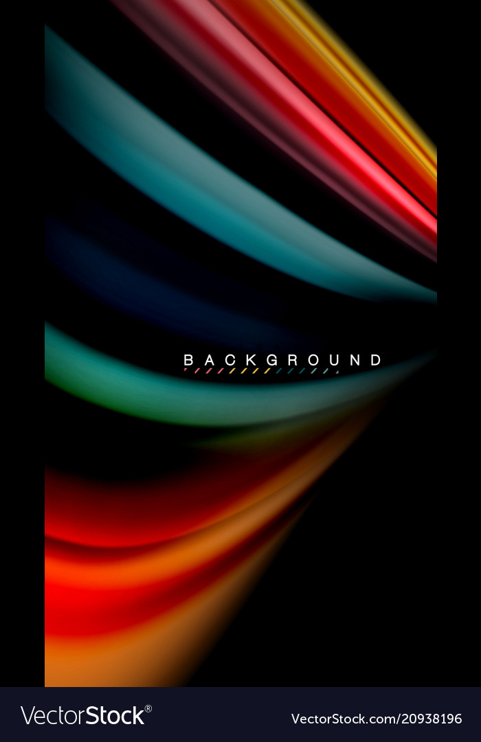 Fluid Color Waves Abstract