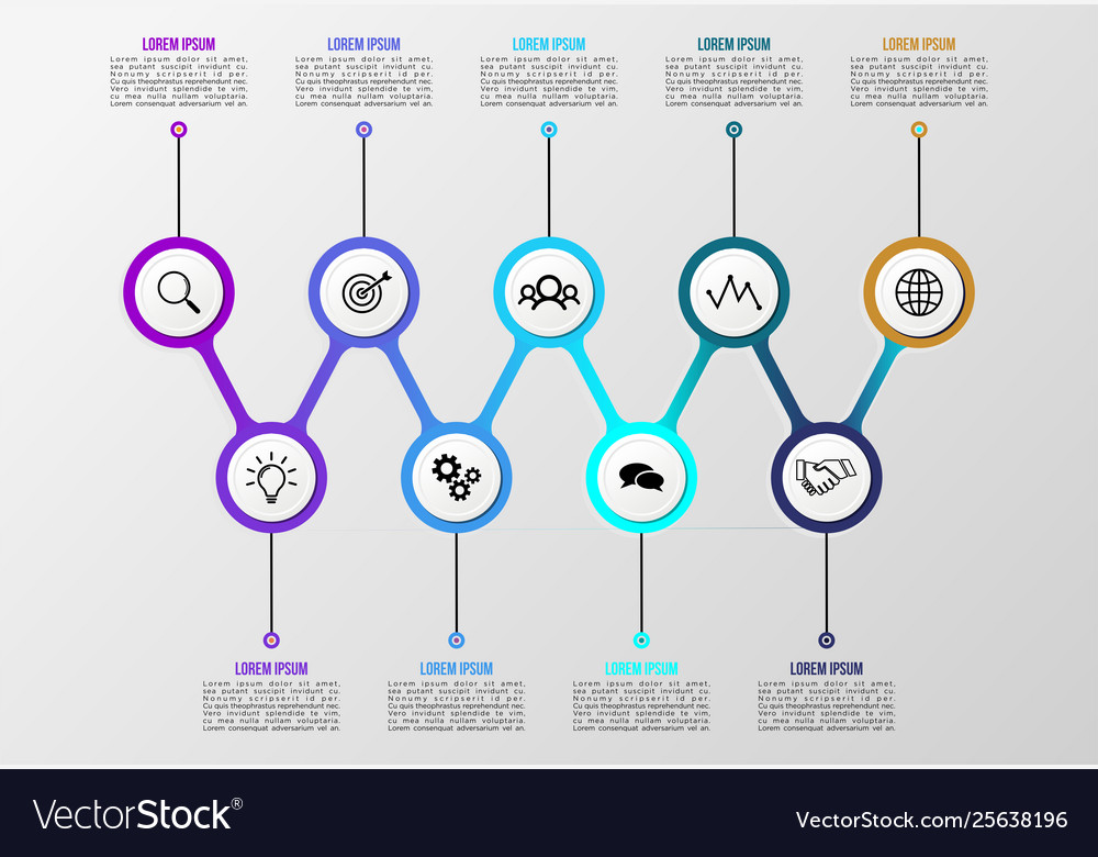 Infographic design template with options steps