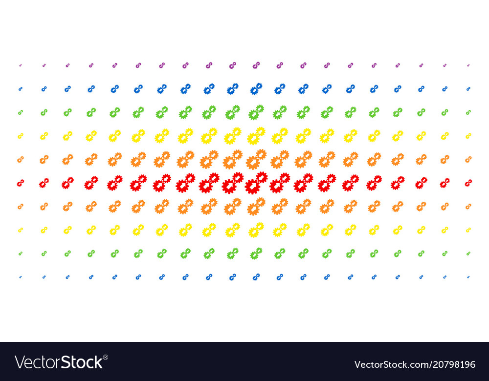 Integration spectrum halftone pattern