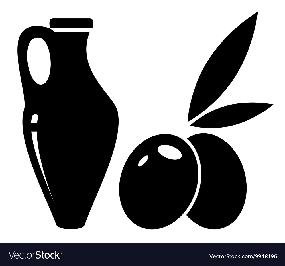 Jar olive oil Royalty Free Vector Image - VectorStock