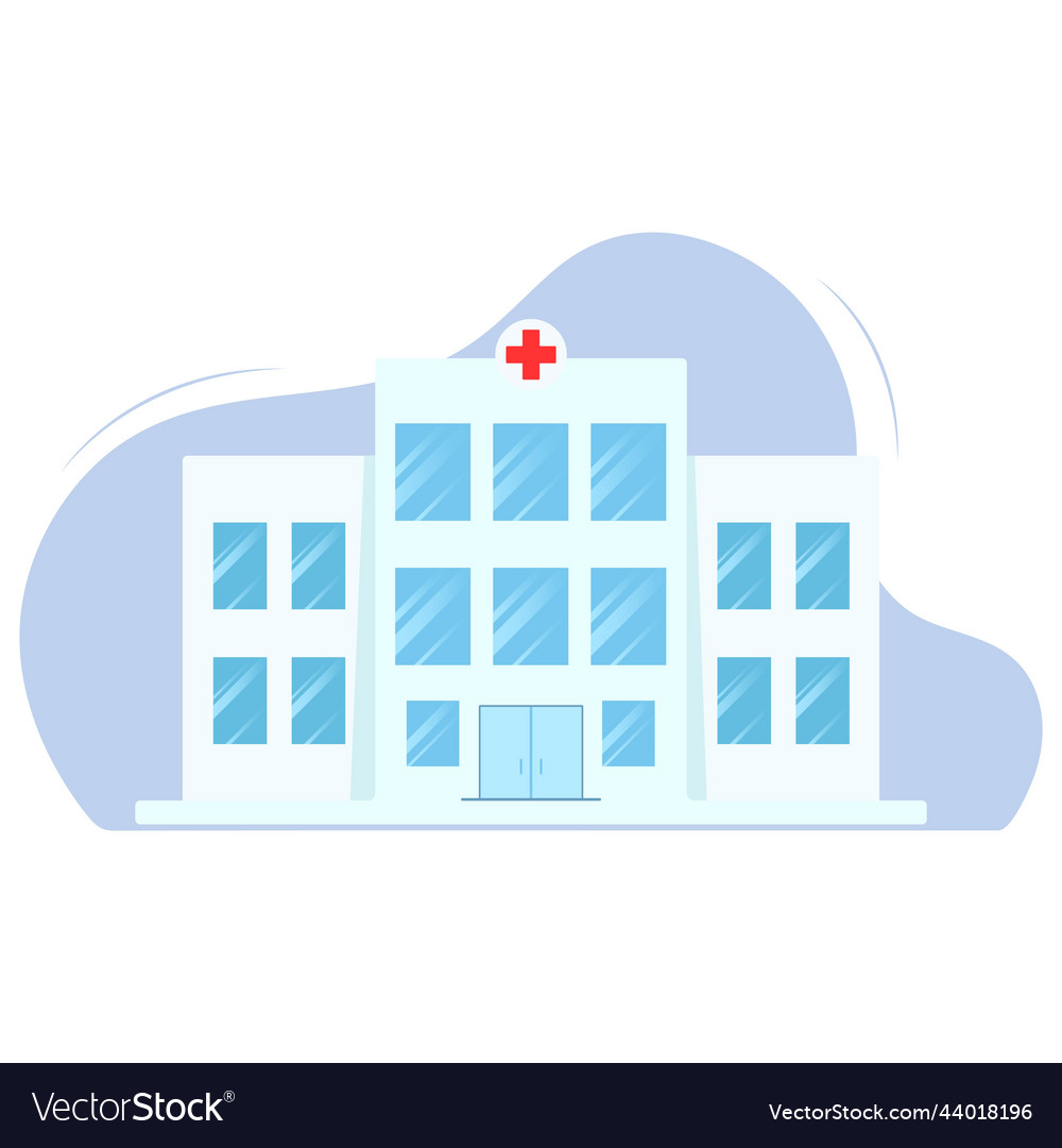 Medical hospital building Royalty Free Vector Image