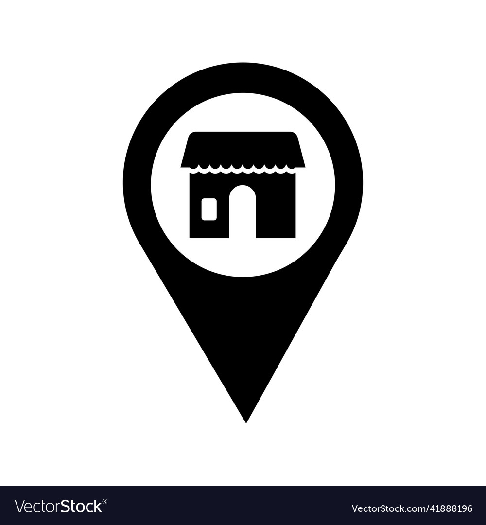Navigation store location icon black