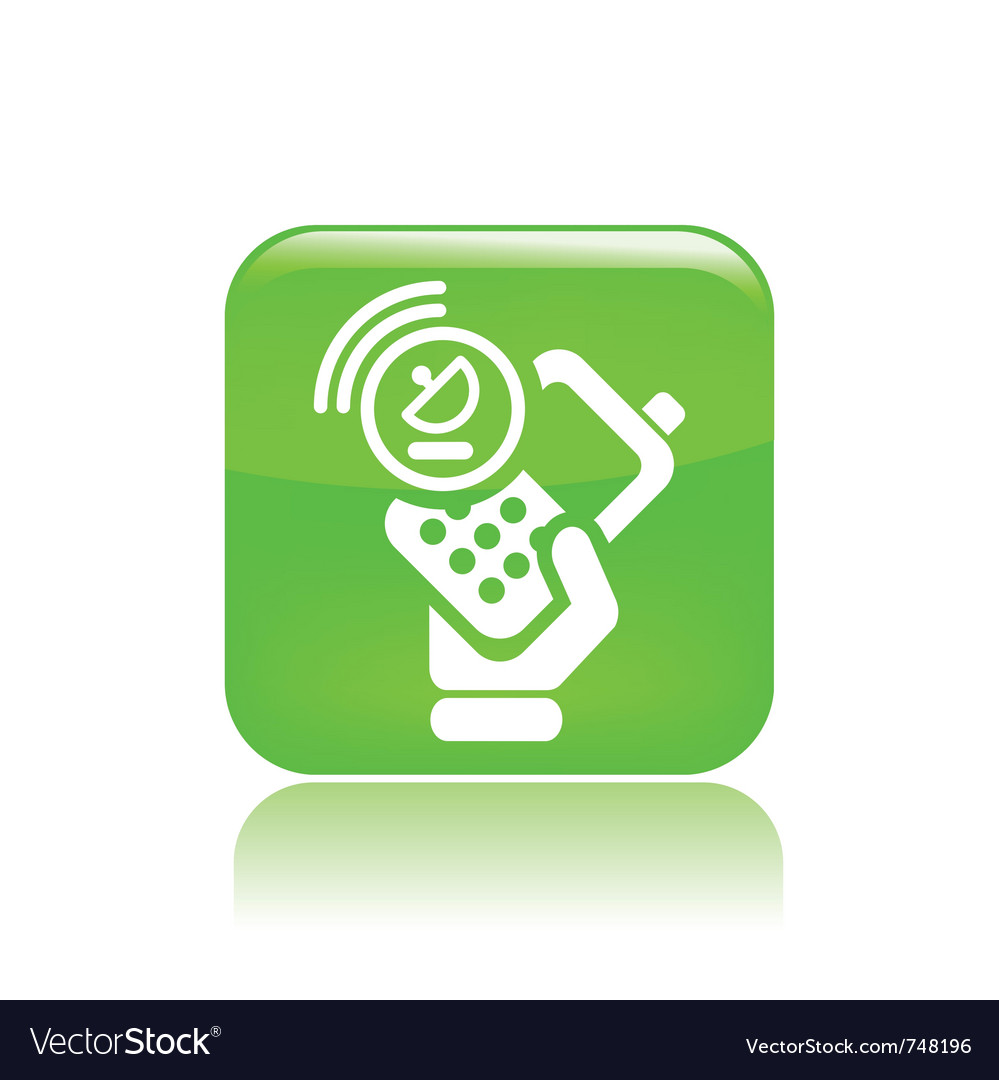 Satellite phone icon Royalty Free Vector Image