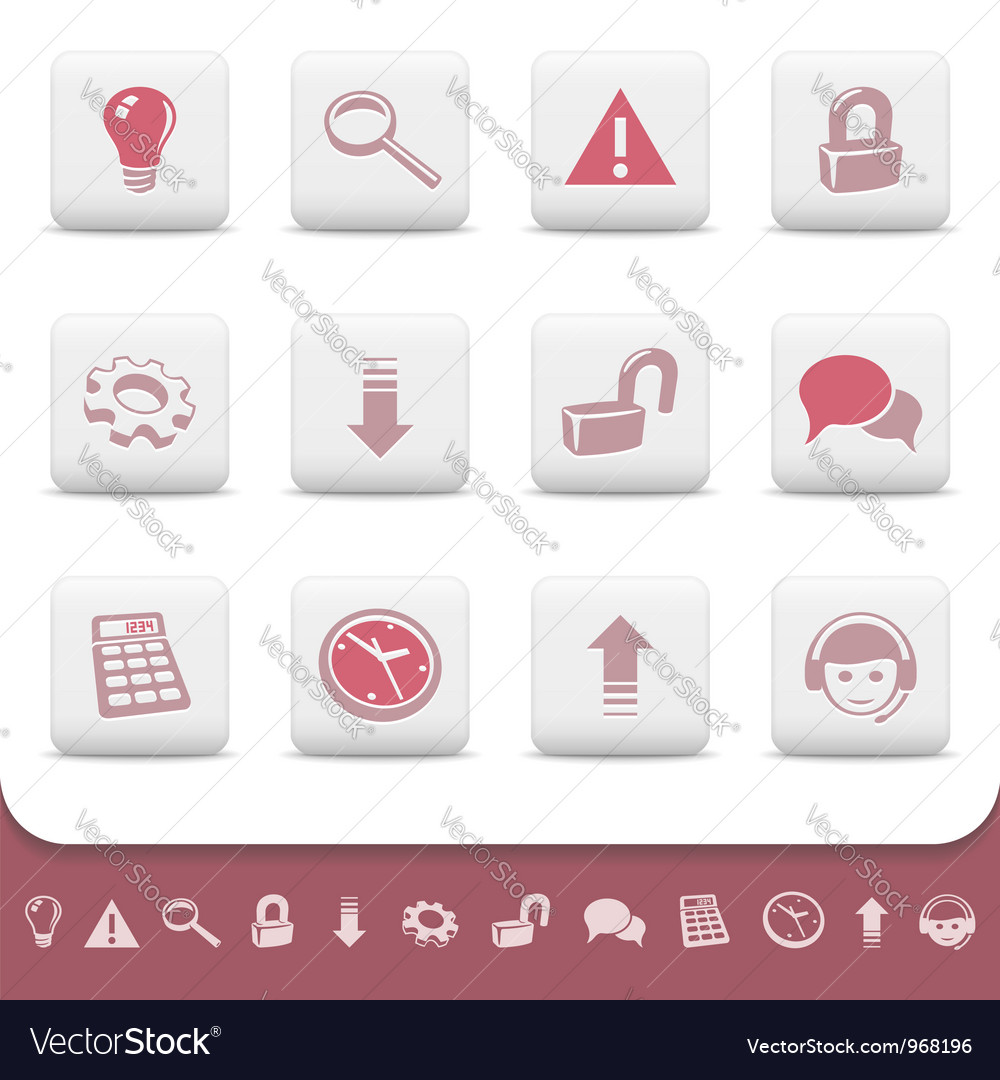 Web Icon Set - Buttons & Symbols