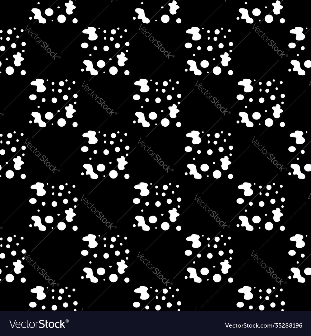 White abstract elements rounds black background