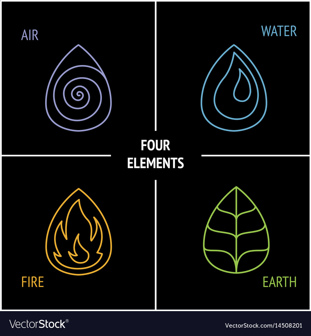 4 elements Royalty Free Image VectorStock