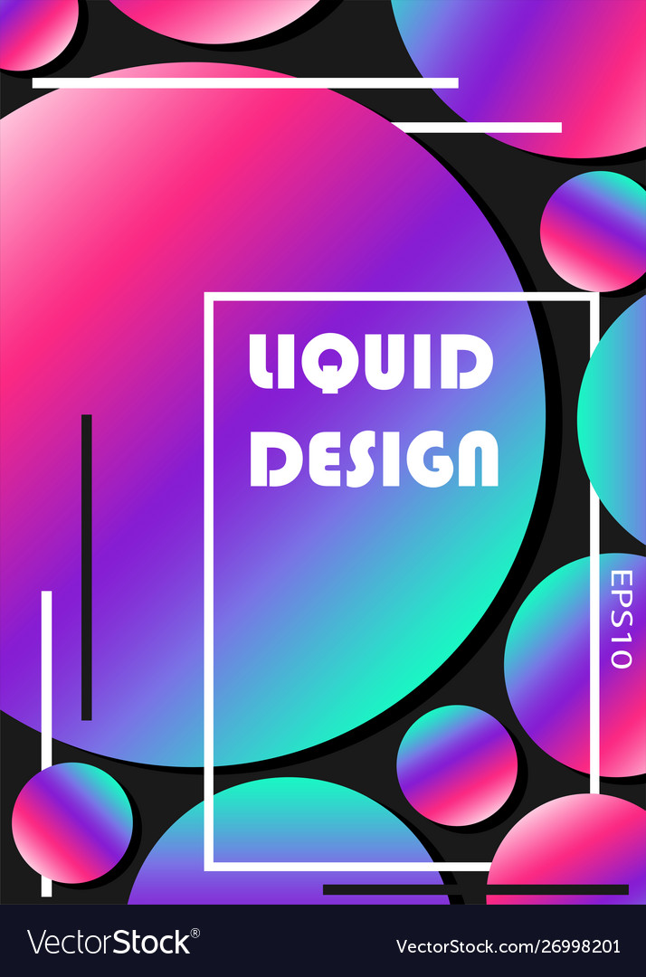 Abstract background fluid gradient elements art